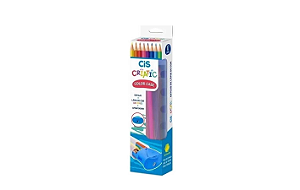 Lápis de Cor Com Estojo Plástico Criatic Color Com Apontador - Cis