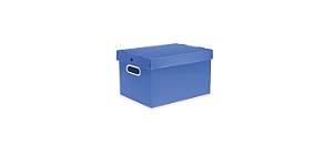 Caixa Organizadora Azul 310x230x190 - Polycart