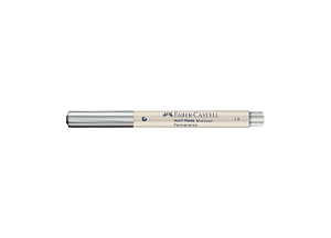 Marcador MultiMark Permanente Prata 1.0 - Faber-Castell