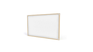 Quadro Branco Com Moldura Em Madeira 60x40cm - Stalo