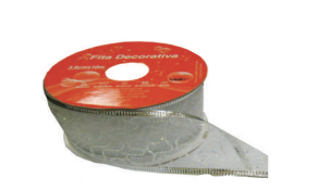 Fita Decorativa 38mm Lisa Branco - Vmp
