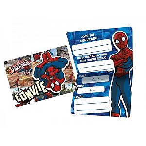 Convite Spider-Man Quadrinhos - Regina
