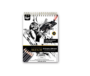 Caderno Desenho Universitário Sketchbook Técnico 50fls. 150g - Dac