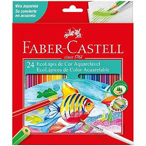 Lápis De Cor Aquarelável 24 Cores -  Faber Castell