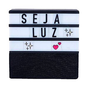 Speaker Led Letras  Preto - Uatt