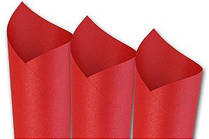 Papel Metalizado Vermelho A4 150g 15 Fls - Off Paper