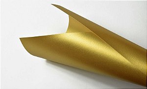 Papel Metalizado Ouro A4 150g 15 fls - Off Paper