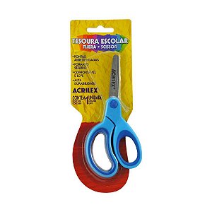 Tesoura Escolar Bicolor Sortidas  - Acrilex