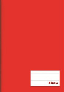 Caderno Brochura 1/4 Vermelho 96 folhas - Foroni