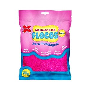 Massa De Eva Flocada Rosa 50g - Make+