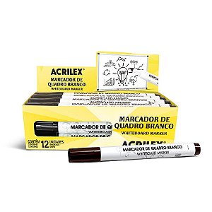 Marcador De Quadro Branco Preto - Acrilex