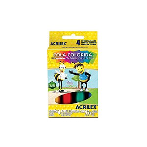 Cola Colorida 23g 4 Cores - Acrilex