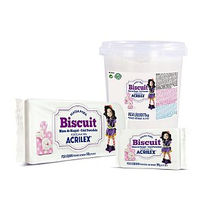 Massa Para Biscuit Branca  500g - Acrilex