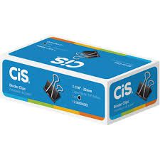 Prendedor De Papel Cis 32mm Preto Cx.C/12 - Cis