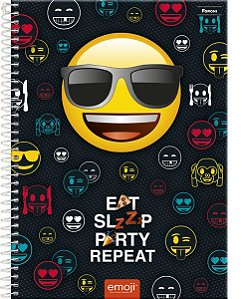 Caderno Emoji Love 10 M - Foroni