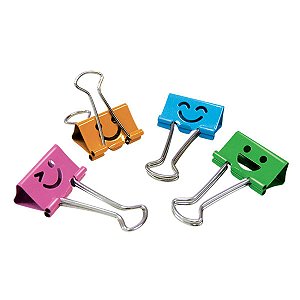 Prendedor De Papel Carinhas 25mm Tilibra