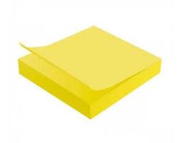 Bloco de Anotações Amarelo 50 Folhas 76X76mm - Brw