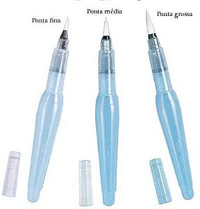Pincel Aquash Brush C/ Res Água Pt Grossa - Pentel
