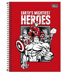 Caderno Universitário Avengers 10 Matérias - Tilibra