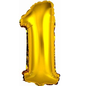 Balão Metalizado Ouro N° 1 - VMP