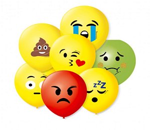 Balão 9 Com 25 Sortidos Emoções  - São Roque