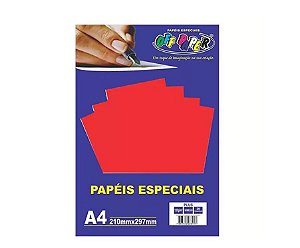 Papel Plus Vermelho A4 180g - Off Paper