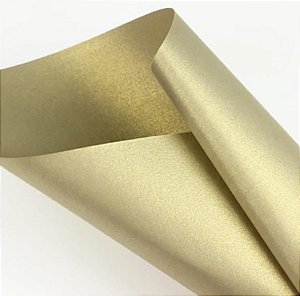 Papel Metalizado Ouro Velho A4 150g 15 fls - Off Paper