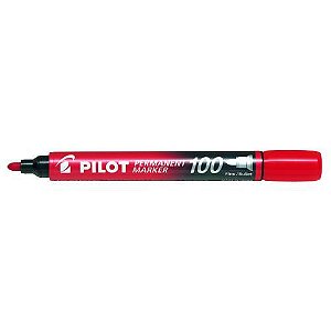 Marcador Permanente Sca -100 Vermelho - Pilot