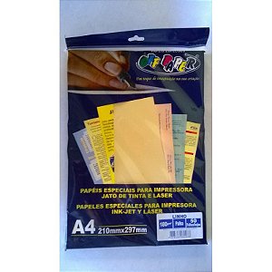 Papel Linho Palha A4 180g 50 Fls - Off Paper