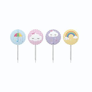Toppers P/ Doce E Salgado Chuva De Amor