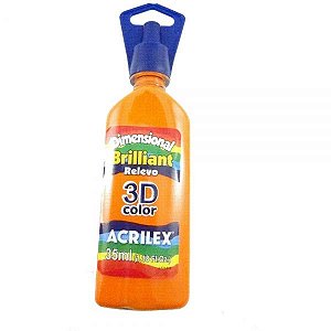 Dimensional Brilliant Laranja 35ml - Acrilex