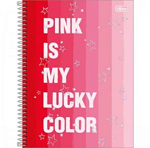 Caderno Espiral Universitário 12 Matérias Love Pink - Tilibra