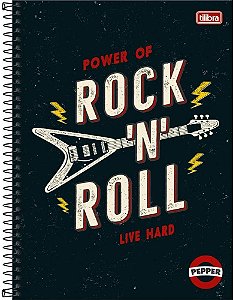 Caderno Universitário 20 Matéria Pepper Rock 'N' Roll - Tilibra