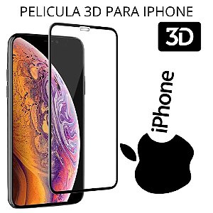 Pelicula 3D Preta para Iphone 6s Plus