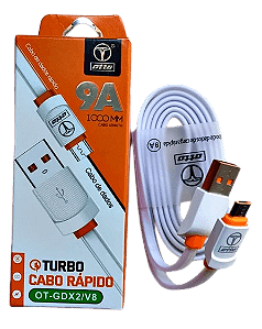 Cabo Silicone V8 Dados Turbo 4.8A 1 Metro Otto Power Turbo