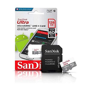 MicroSD Micro SD 128GB Cartão de Memória Sandisk Ultra 128GB 128 GB ORIGINAL