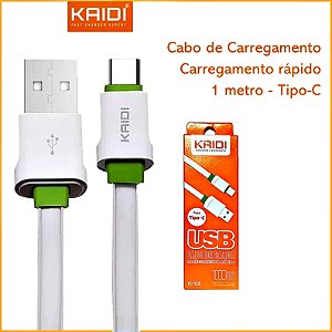 Cabo Tipo c De Carga Usb 1m Kd Kaidi Silicone