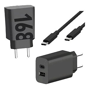 Carregador Usb c Turbo Power 168w 168 Duo Com Cabo Tipo c com Tipo c VPN