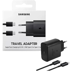 Carregador Sam. Turbo 45w Usb c Com Cabo Tipo c com Tipo c