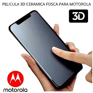 Pelicula 3D Motorola G9 Play Fosca Hidrogel Cerâmica Matte