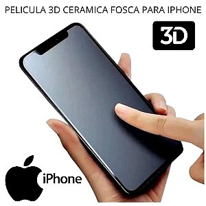 Pelicula 3D Iphone 8 Plus Branca Fosca Hidrogel Cerâmica Matte