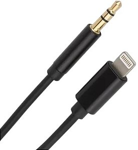 Cabo Auxiliar Áudio Lightning para P2 Macho 3,5mm Para iPhone