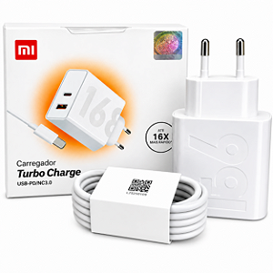 Carregador 168w Tipo c Turbo Para Xiaomi