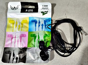 Fone De Ouvido com Microfone com Borrachinha Cores Variadas
