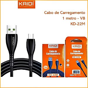 Cabo Kaidi KDPAN V8 Carregamento Rapido