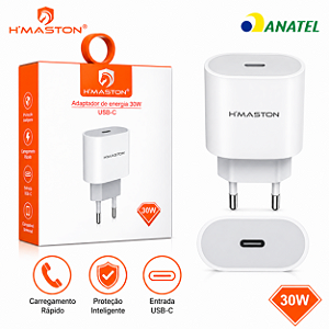 Fonte Entrada Tipo C Hmaston Carregador Turbo 30w