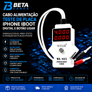 Cabo De Alimentação Fonte Bancada Dedicado Iboot Para iPhone WYLIE WL 615