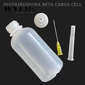 Dispenser Com Ponta Agulha Para Fluxo Álcool 50ml Wylie