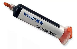 Cola Frame Silicone Seringa Preta Reparação De Celular WL 675 Wylie