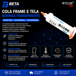 Cola Frame Silicone Seringa Transparente Reparação De Celular WL 675 Wylie